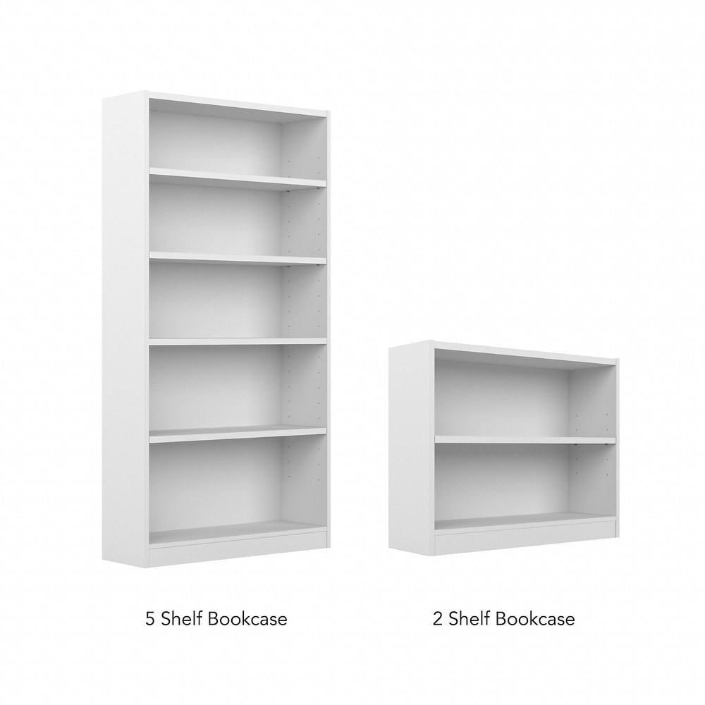 Universal 2 Shelf Bookcase Set of 2 by Bush Furniture   36.97\