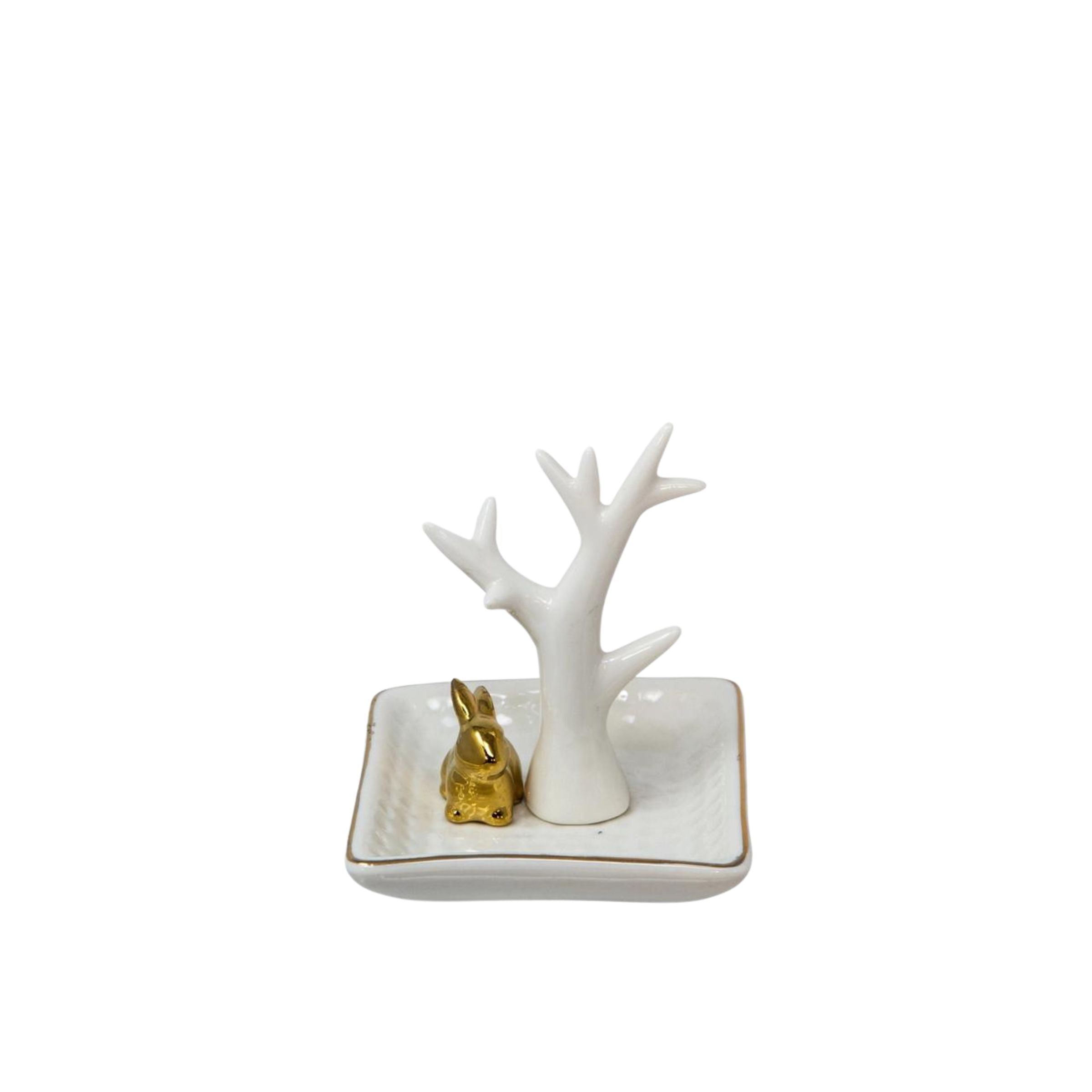 Rabbit Ring Holder - Porcelain 12391-06