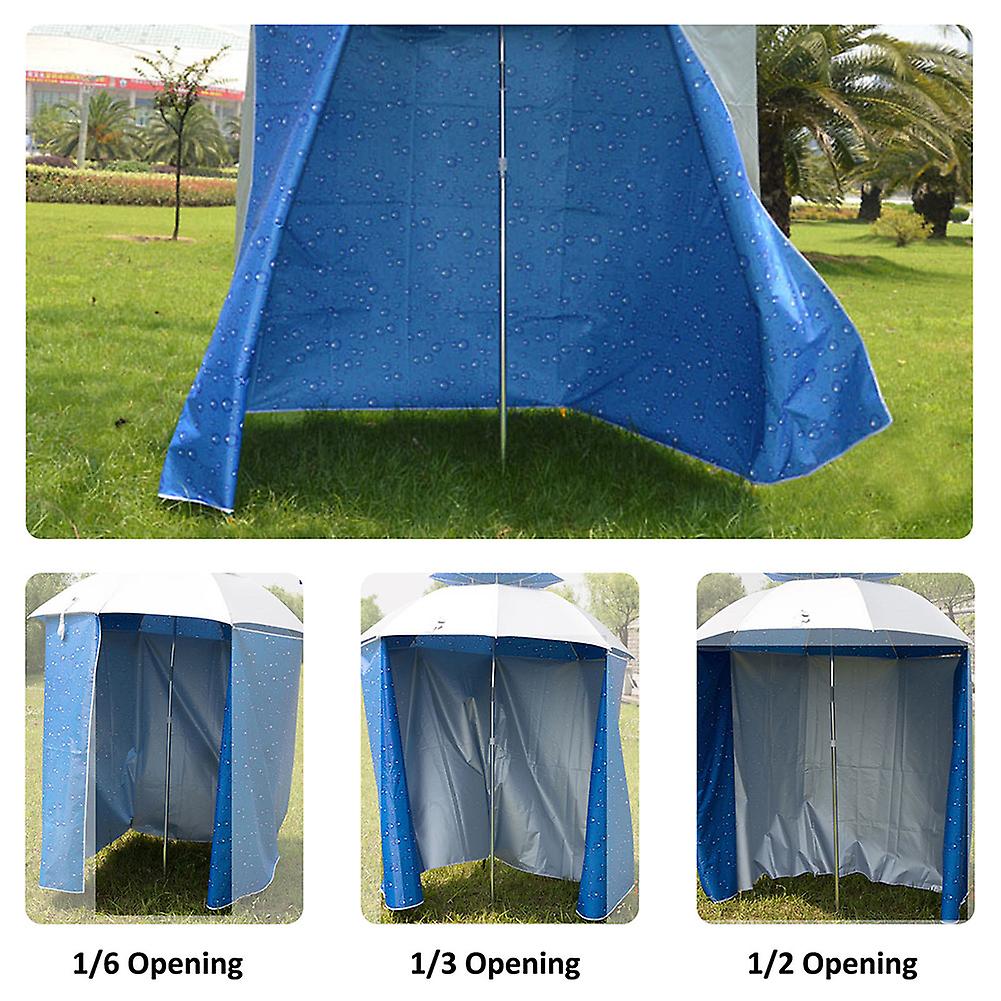 Fabric Fishing Umbrella Anti-uv Collapsible With Carabiners For Yard Garden Garage Balcony Water Drop Color Without Umbrella