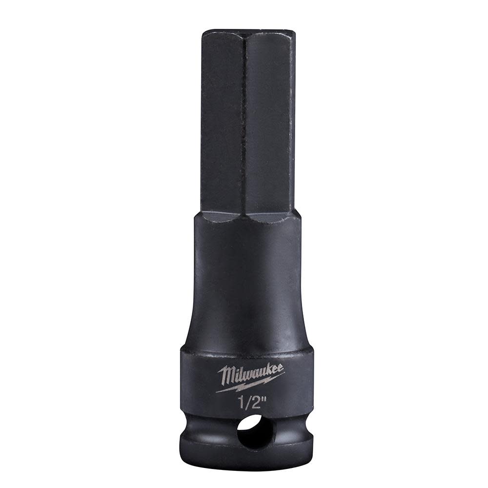 Milwaukee SHOCKWAVE Lineman's 3/8 in. Drive 1/2 in. Hex Bit Socket 49-66-5154 from Milwaukee