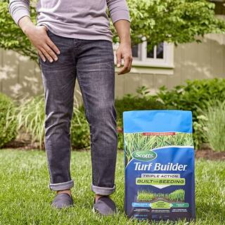 Scotts Turf Builder 17.2 lbs. 4000 sq. ft. Triple Action Built For Seeding Weed Preventer and Fertilizer for New Lawns 23001A