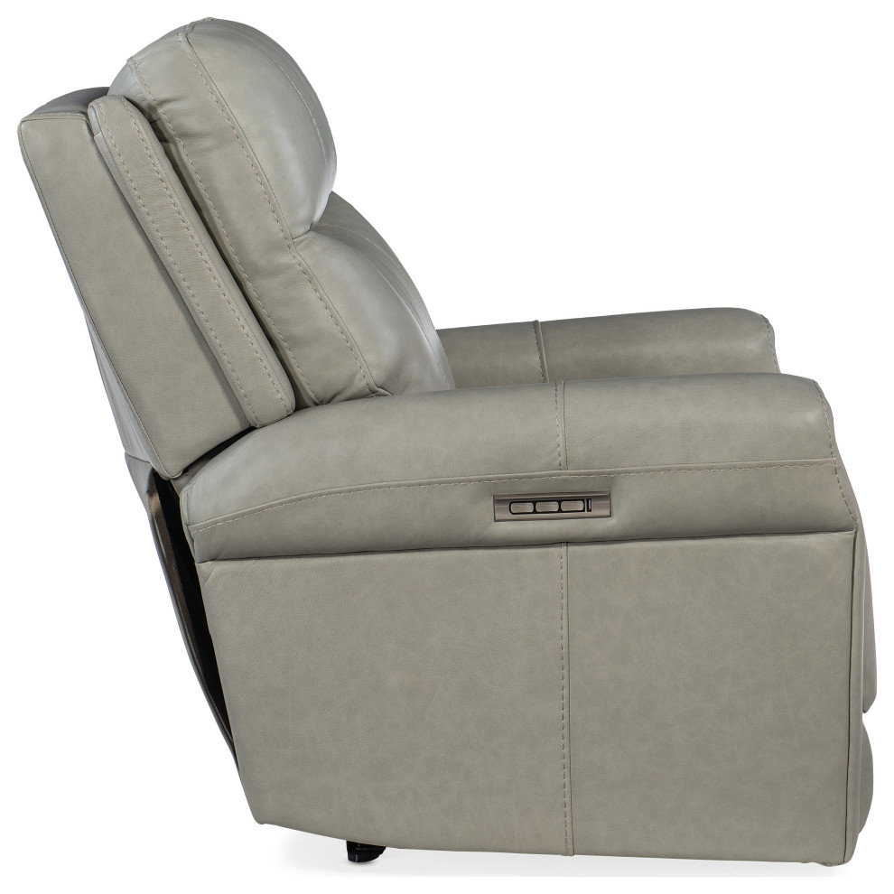 Carroll Power Recliner With Power Headrest and Lumbar   Contemporary   Recliner Chairs   by HedgeApple  Houzz