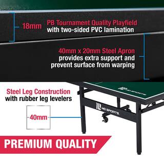 MD Sports Winnfield 18 mm Table Tennis Table (2-Piece) TT218Y19004