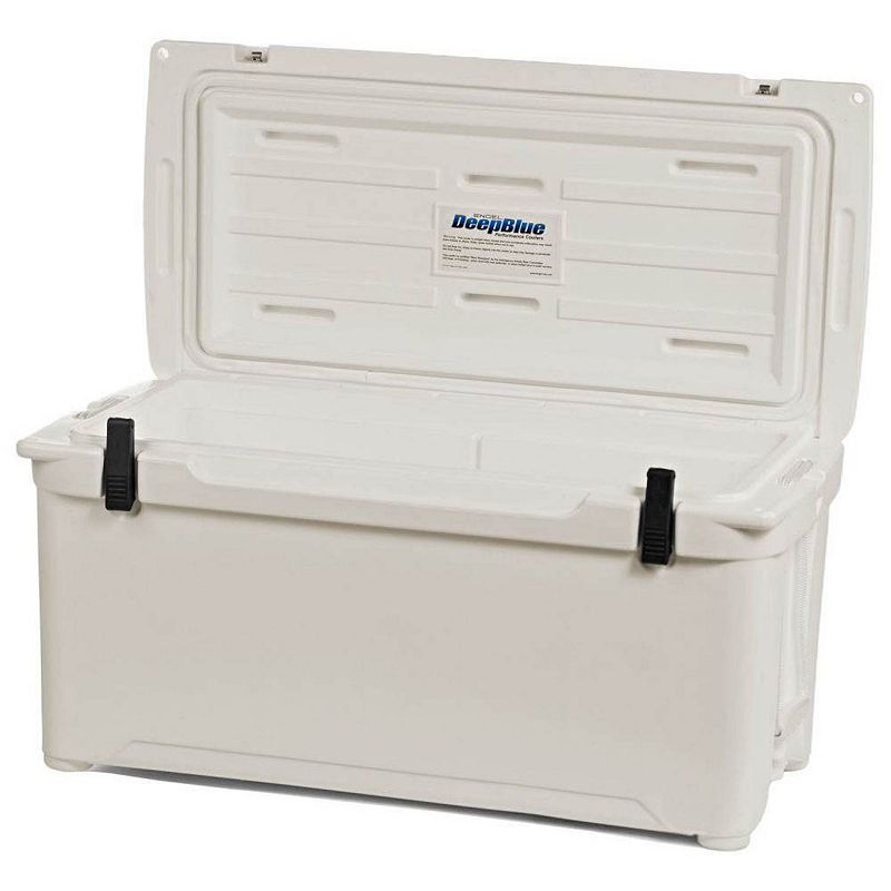 ENGEL 76 Quart 96 Can High Performance Roto Molded Cooler Chest， Coastal White