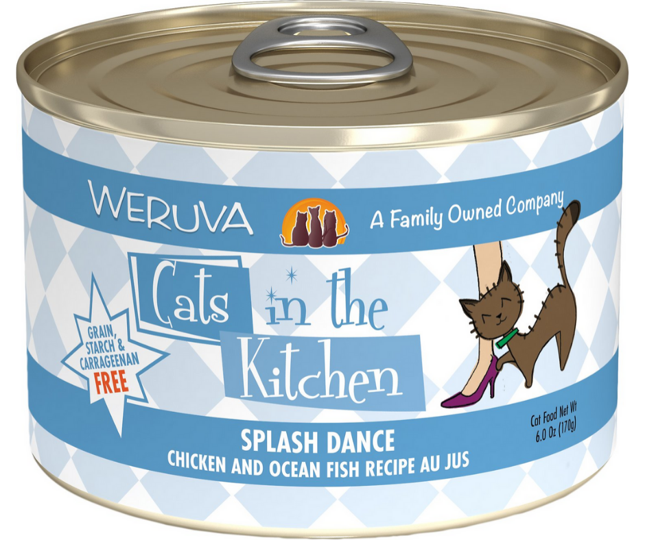 Weruva， Cats in the Kitchen - All Breeds， Adult Cat Splash Dance， Grai