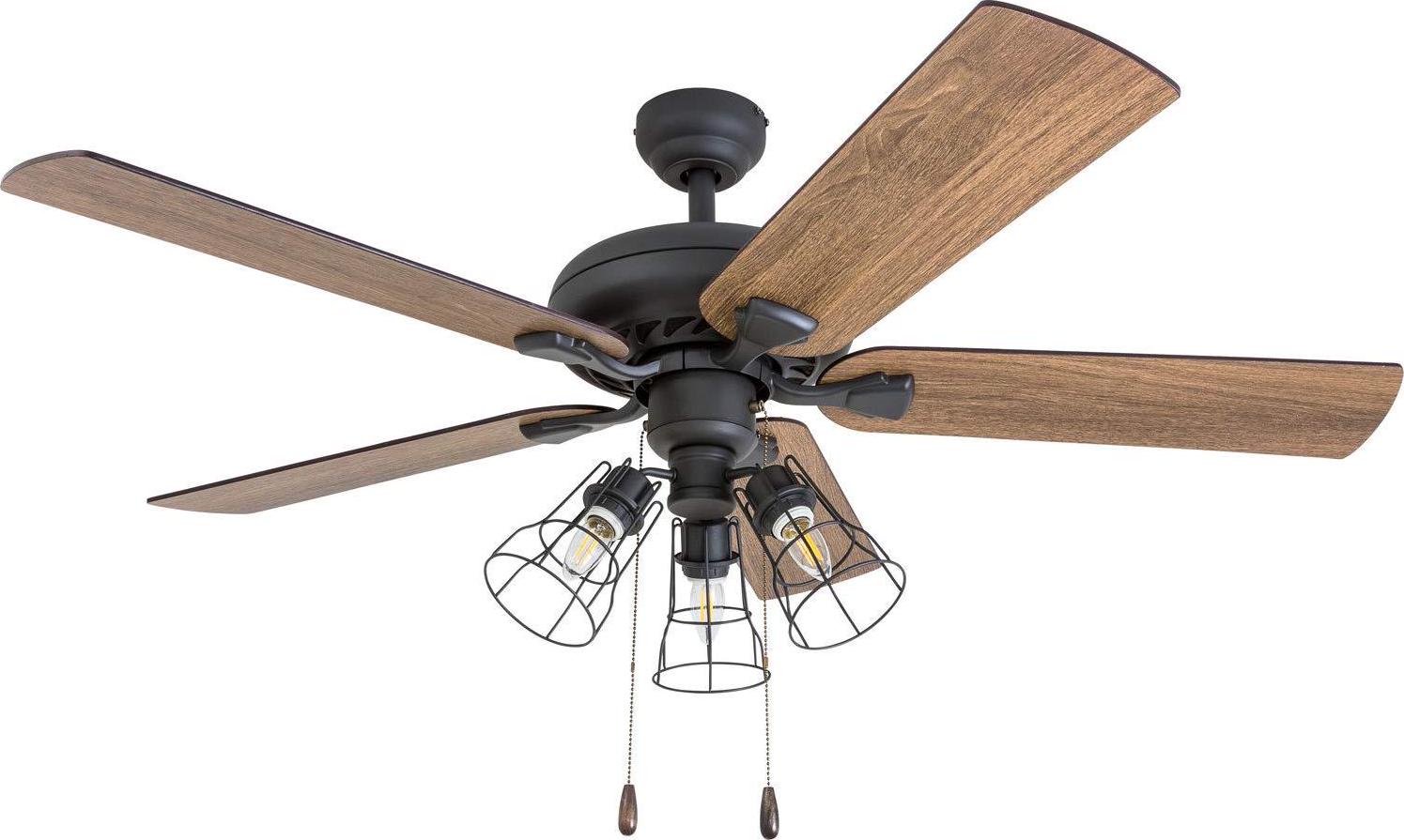 52 Prominence Home Lincoln Woods Aged Bronze Ceiling Fan