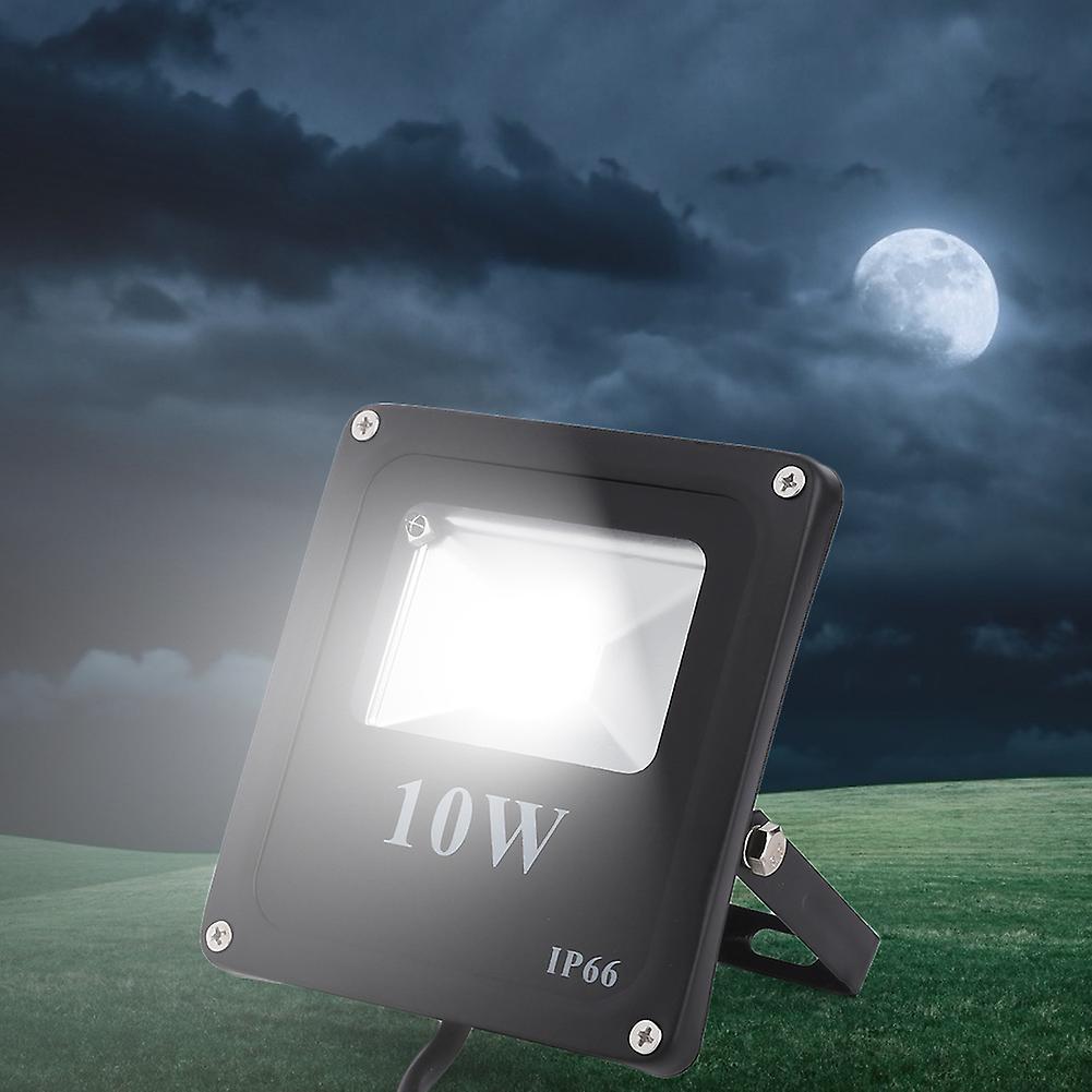 RGB 10W Outdoor LED Lamp Floodlight with Remote Control for Courtyard AC85-265V(black)