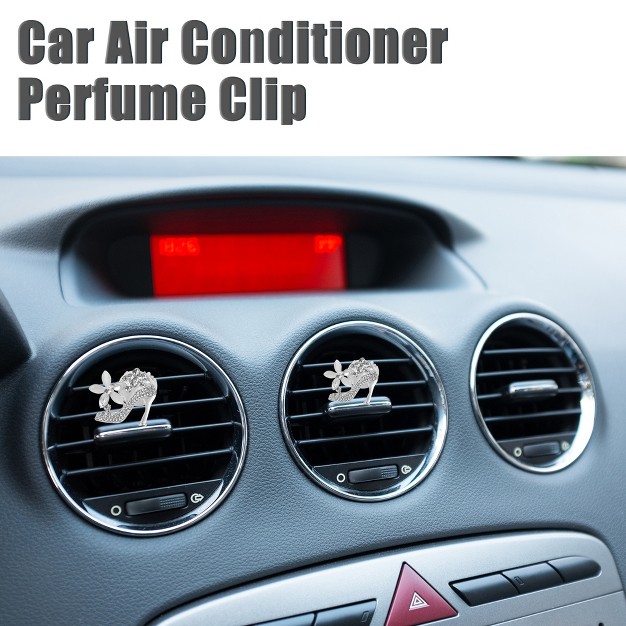 Unique Bargains Car High Heel Shape Clips Air Conditioner Outlet Vent Clips 2 Pcs