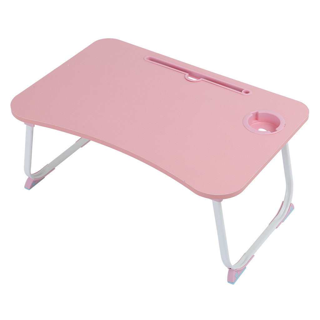 GesOes Laptop Bed Tray Table, Foldable Portable Lap Standing Desk for Sofa, Bed, Terrace, Balcony, Garden