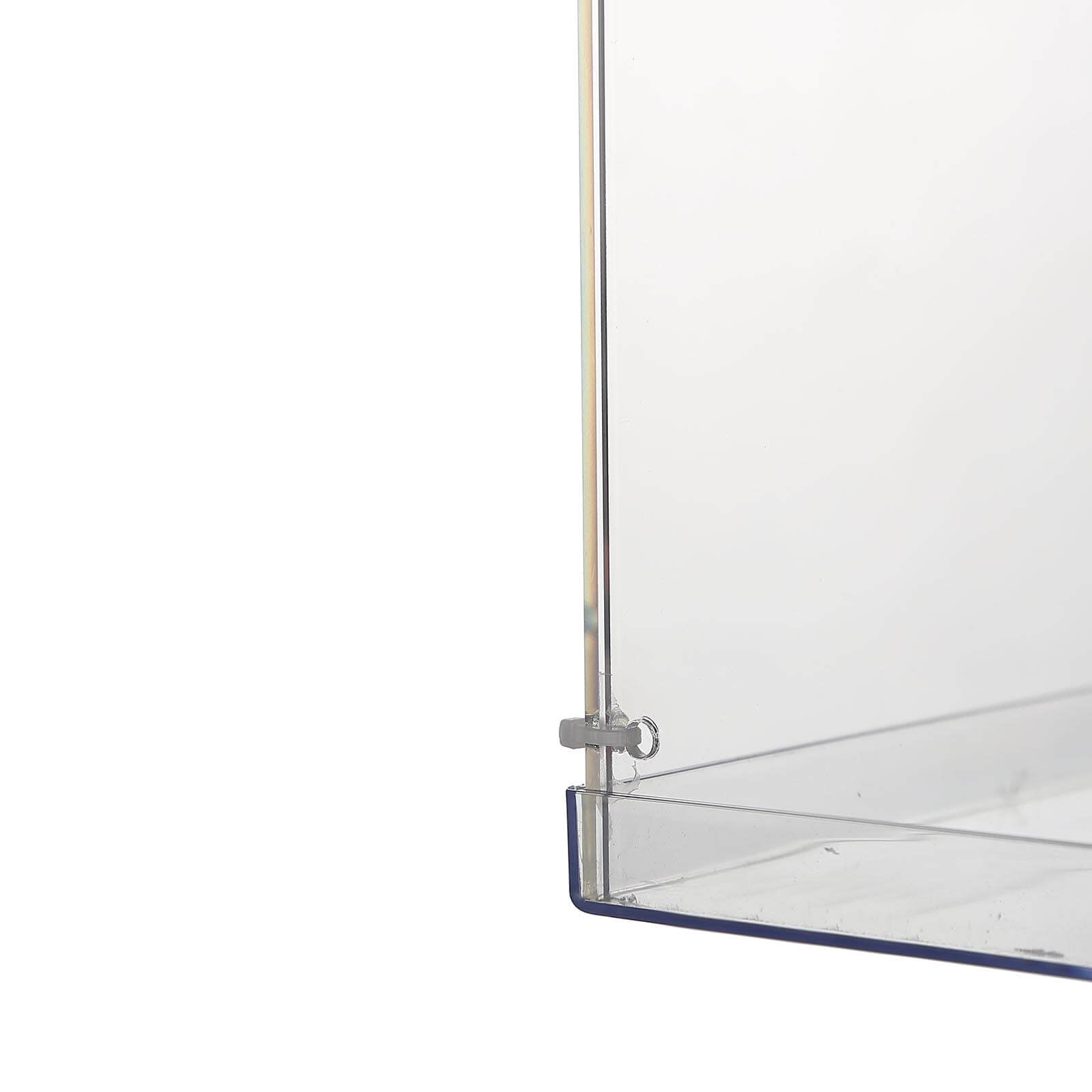 Floor Standing Clear Acrylic Pedestal Riser, Transparent Display Box with Interchangeable Lid and Base 40