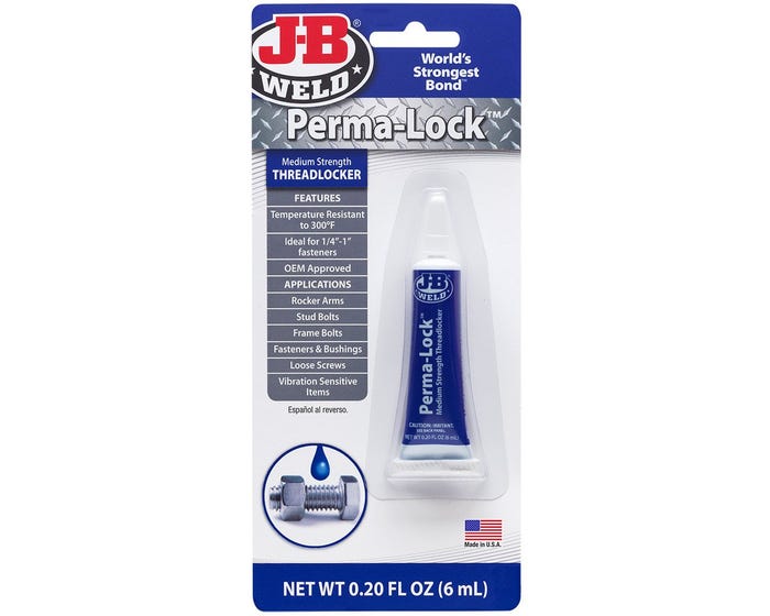 J-B Weld Perma-Lock Blue Threadlocker-36 ml - 24236