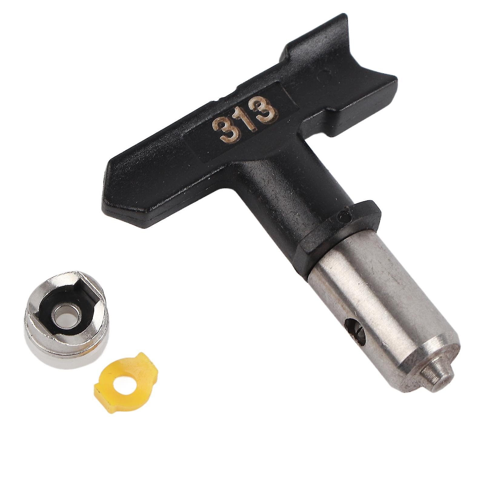 Reversible Tungsten Steel Airless Paint Spray Gun Tip Nozzle Accessoies Home Tool Black 313#