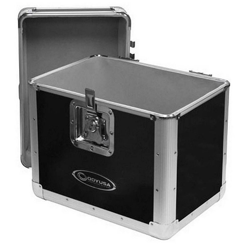 Odyssey KROM Series Record Utility Case for 70 12 Vinyl Records and LPs， Silver