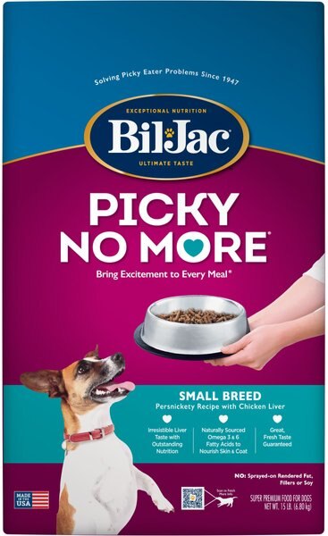 Bil-Jac Picky No More Small Breed Chicken Liver Recipe Dry Dog Food