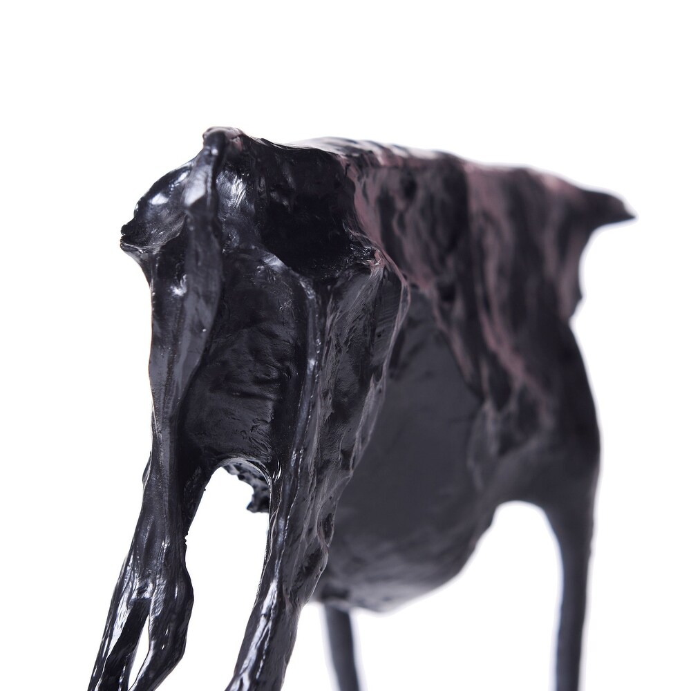 Dann Foley Lifestyle   Battle Bull Sculpture   Black Finish