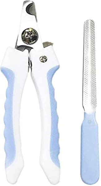 SunGrow Cat and Dog Nail Trimmers and File Set， Clippers for Claw Care and Small Pet Grooming