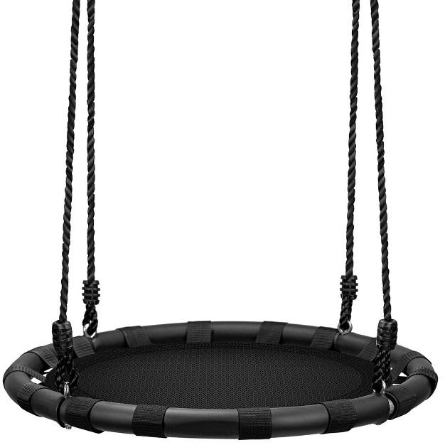 Sorbus Fabric Spinner Swing 24 Inch Diameter Black