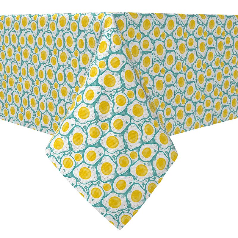 Rectangular Tablecloth， 100% Cotton， 60x120， Brunch Time Eggs