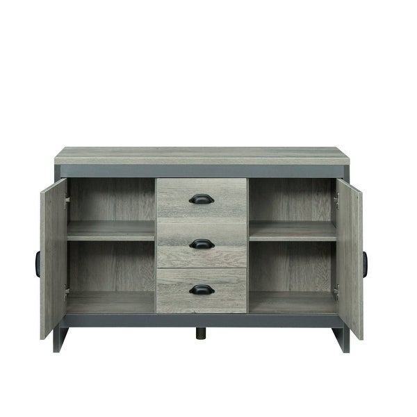 45-inch Wood Sideboard with 3 Drawers