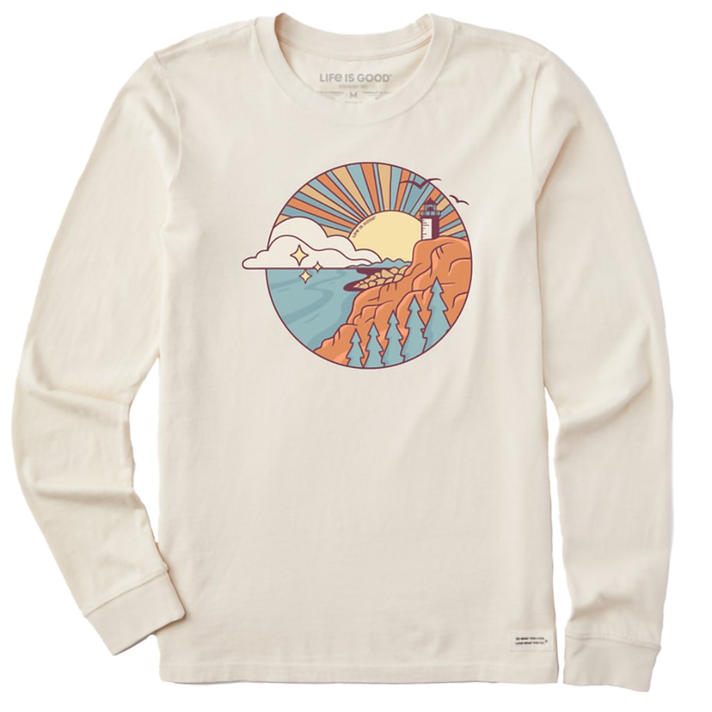 Life Is Good  Women's Lighthouse Burst Long Sleeve Crusher Tee