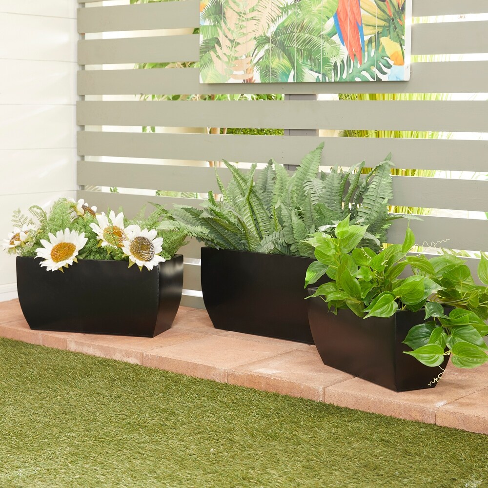 Metal Modern Planter (Set of 3)   S/3 20\