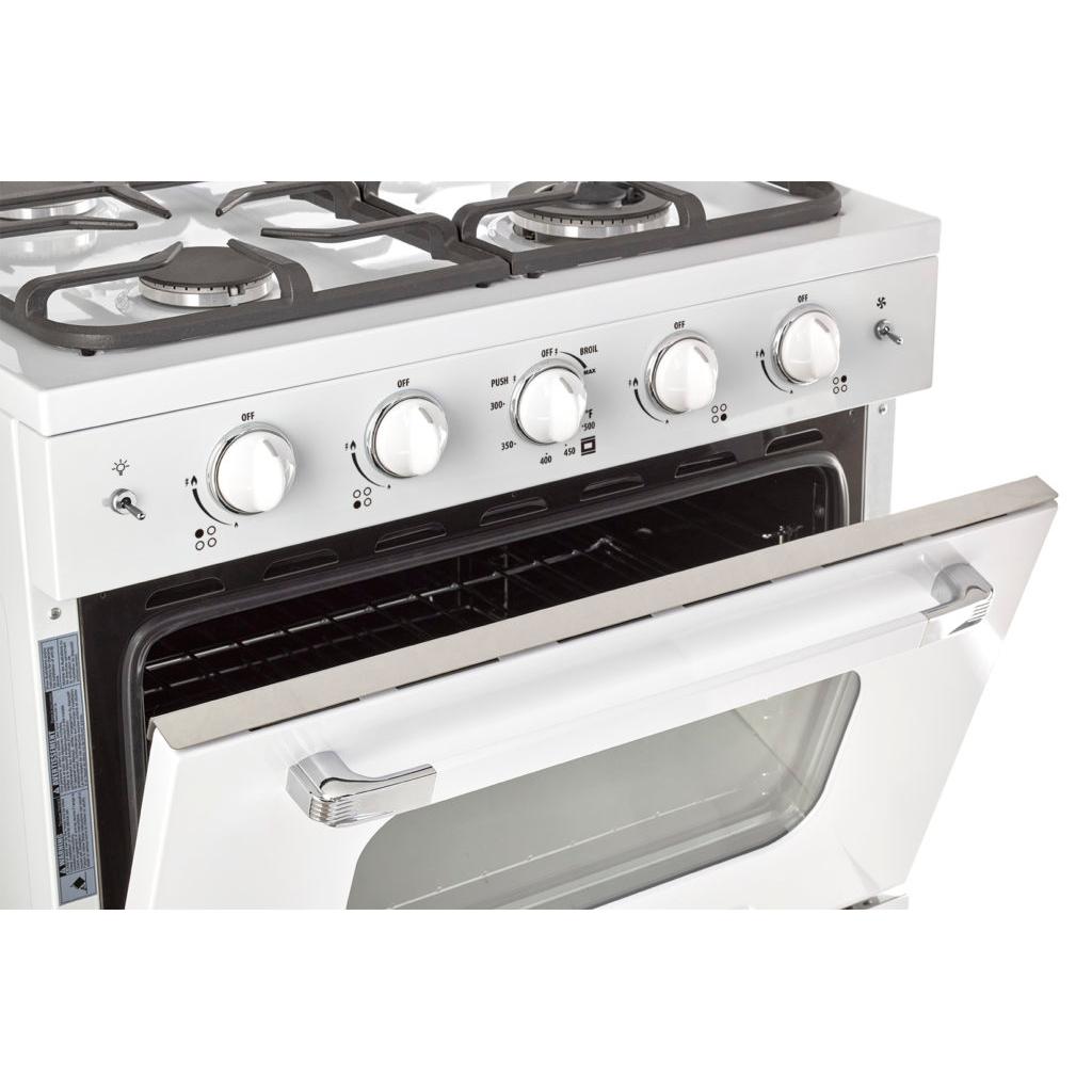 Unique Appliances 30-inch Freestanding Gas Range with Convection Technology UGP-30CR W