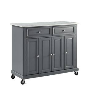 CROSLEY FURNITURE Avery Gray Kitchen Cart KF30043EGY