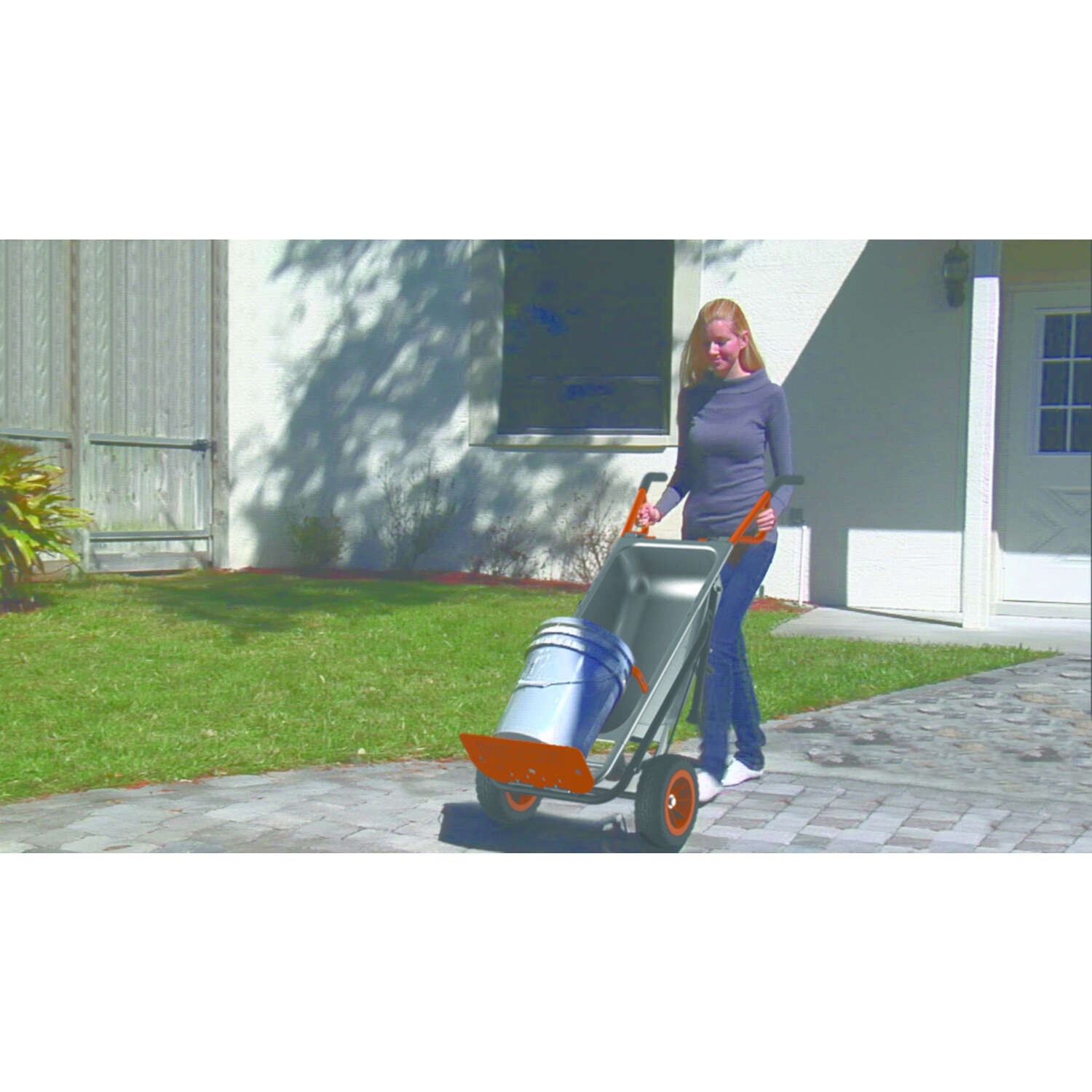 Worx Aerocart Steel Wheelbarrow