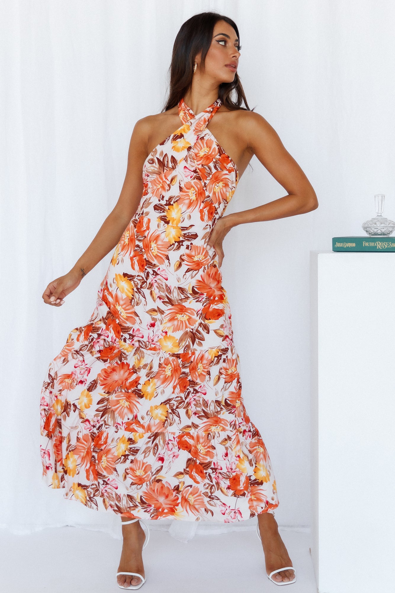 Love Loop Midi Dress Orange