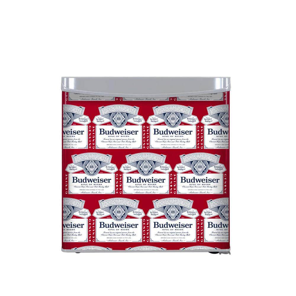 Budweiser 16 cu ft Mini Fridge Bud in Red Themed Logo without Freezer