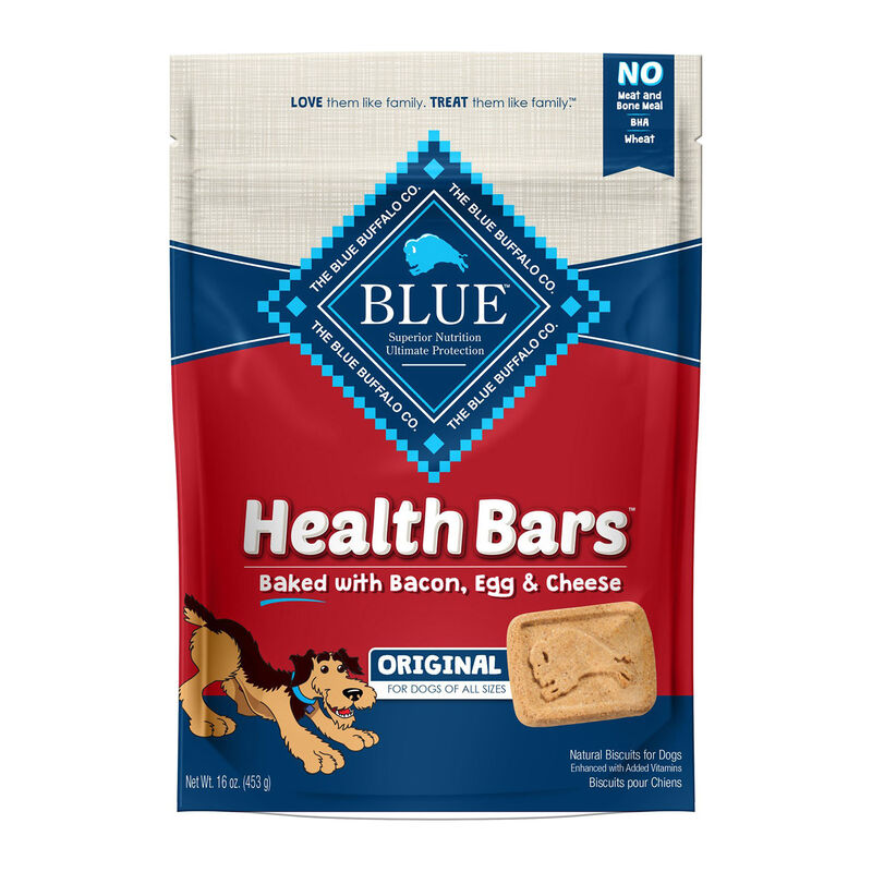 Health Bars Baked With Bacon， Egg and Cheese Dog Treats 16oz