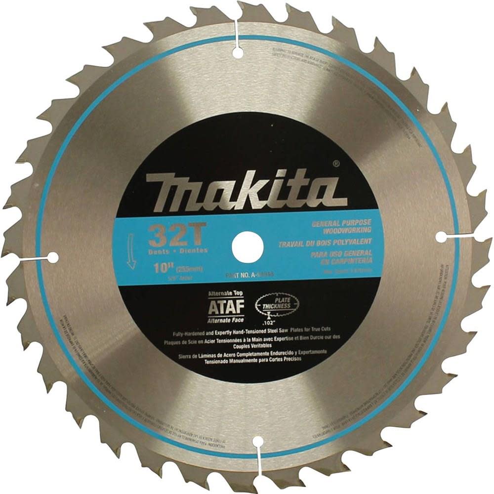 10 in. 32-Teeth Carbide-Tipped Table Saw Blade ;