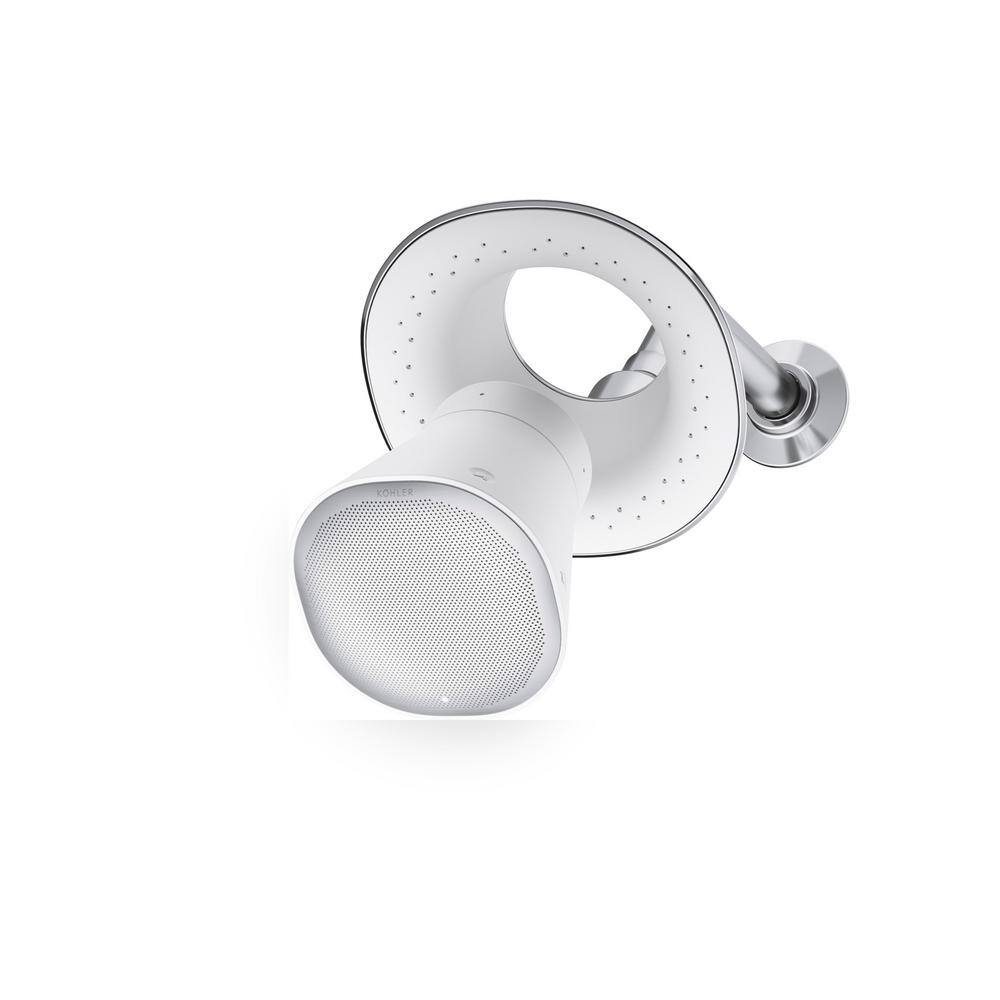 KOHLER Moxie 2.5 gpm Shower Head with Waterproof Speaker Featuring Bluetooth Wireless Technology and sound by Harman Kardon K-28238-NKE-CP