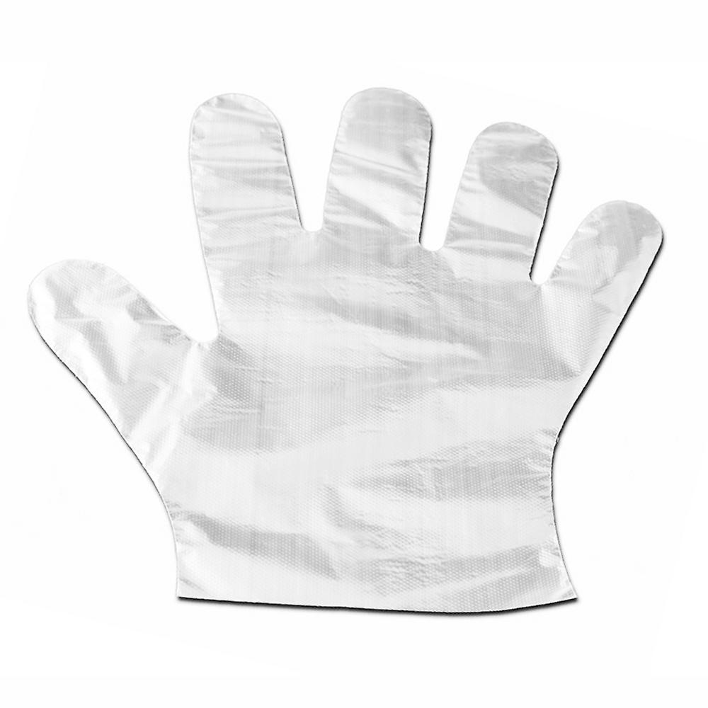 Type 2 100pcs/bag Disposable Gloves Transparent Food-grade Pe Gloves Restaurant Bbq Kitchen Accessories