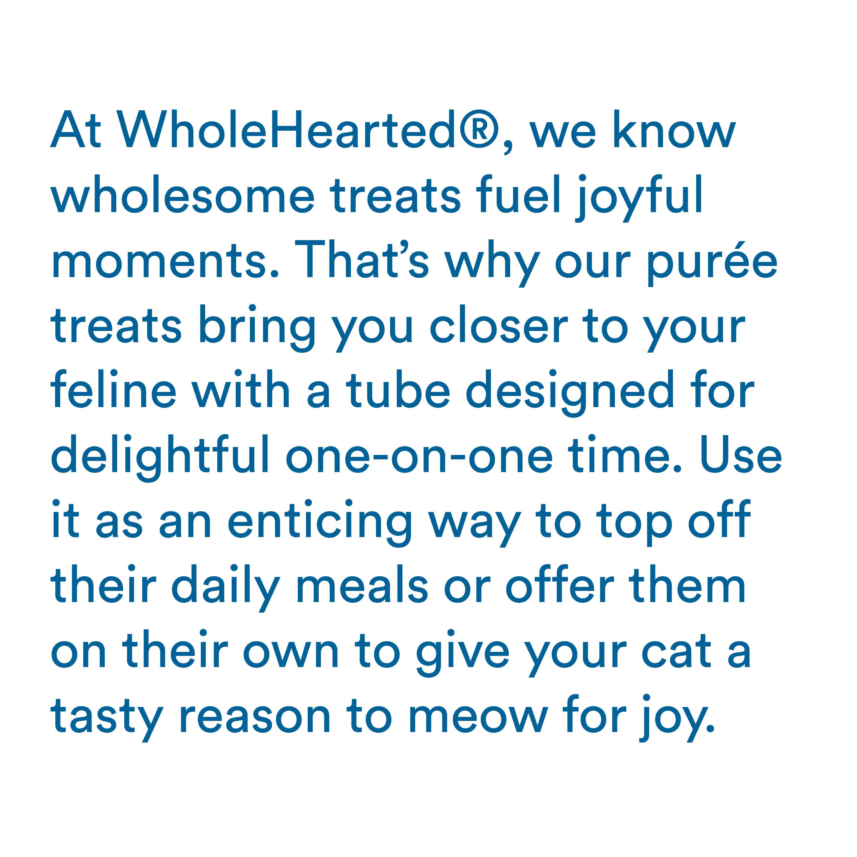 Whole Hearted Squeezable Puree Cat Treat Variety Pack， 0.5 oz.， Count of 6