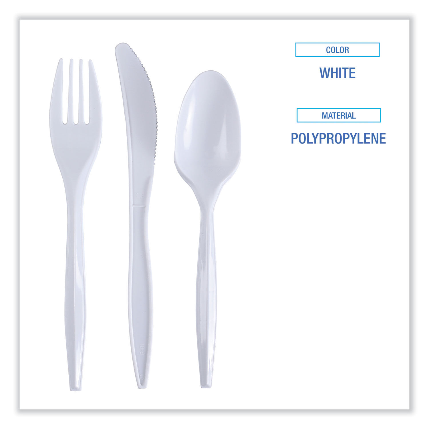 Three-Piece Cutlery Kit by Boardwalkandreg; BWKCOMBOKIT