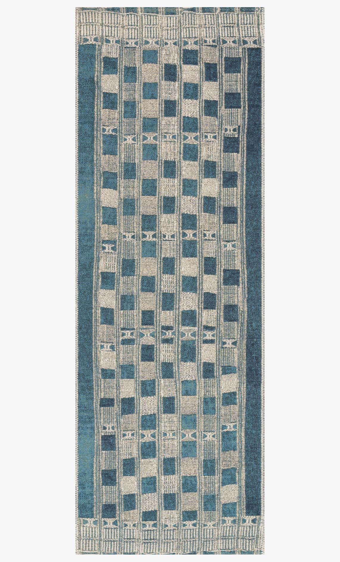 Mika Rug in Blue & Ivory by Loloi