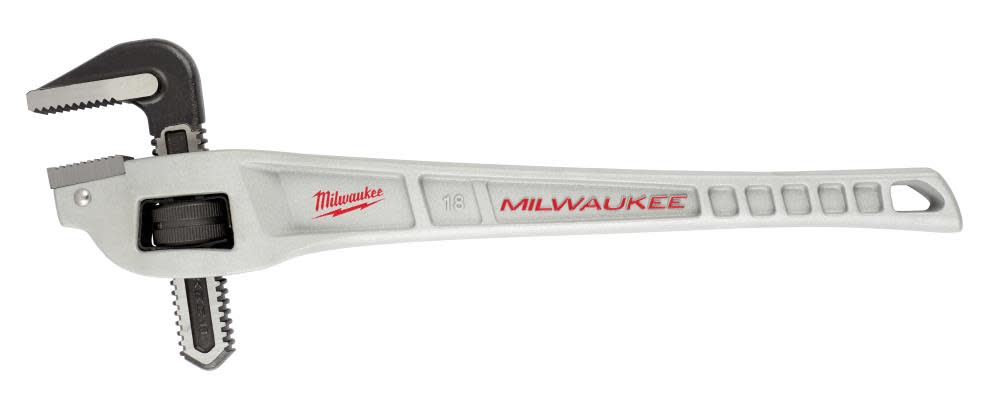 Milwaukee 18 in. Aluminum Offset Pipe Wrench 48-22-7185 from Milwaukee