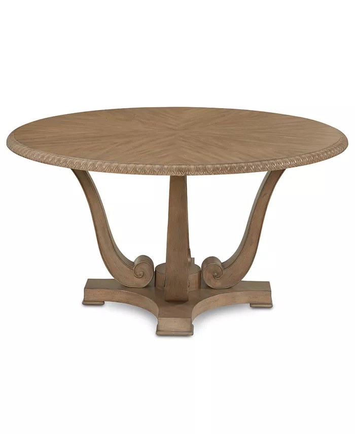 Trisha Yearwood Home Jasper County Stately Brown Round Dining Table