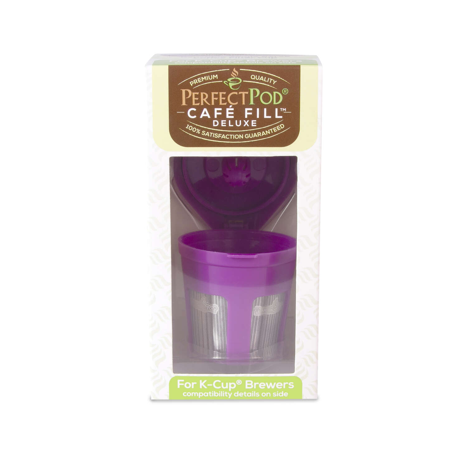 Perfect Pod Cafe-Fill Deluxe 1 cups Purple K Cup Reusable Coffee Filter 1 pk