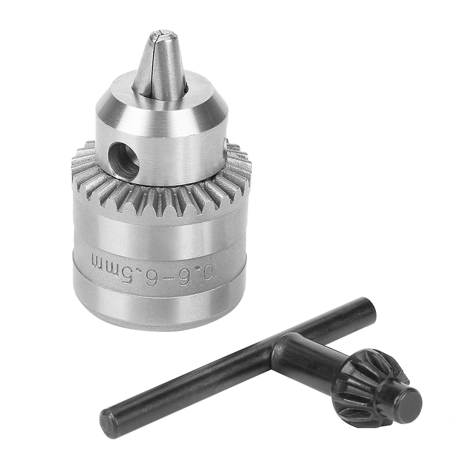 0.6-6mm Mini Key Type Drill Chuck With Chuck Key For Electric Power Drill (3/8-24unf)