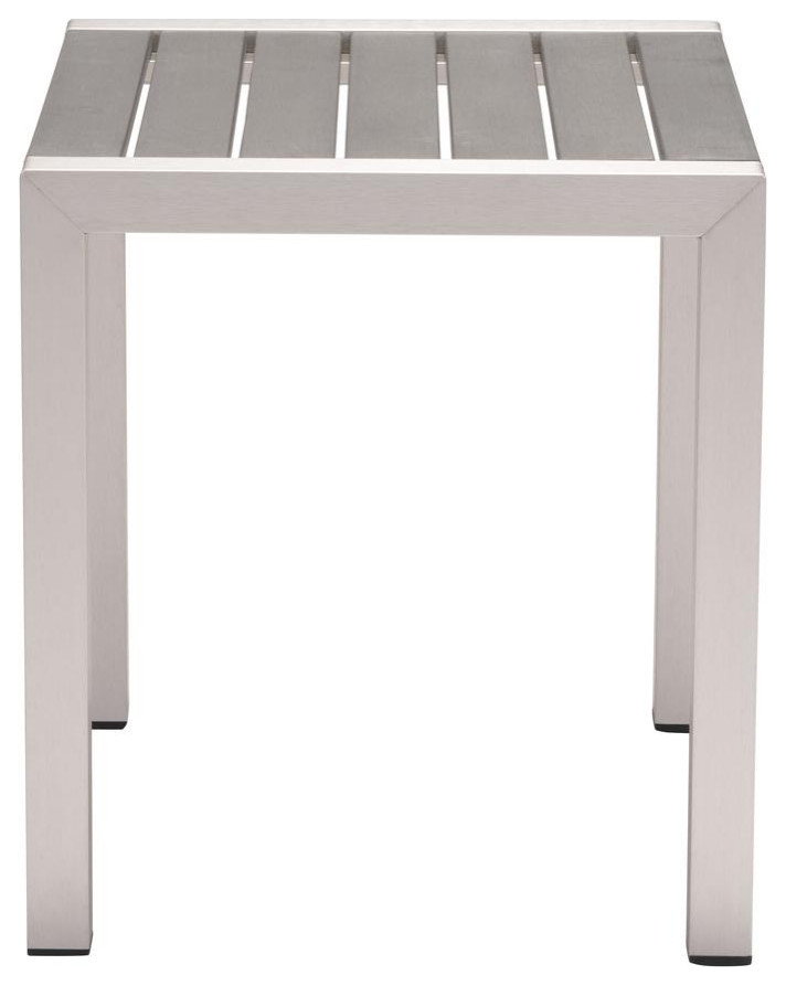 Cosmopolitan Side Table B. Aluminum   Contemporary   Accent Chests And Cabinets   by BisonOffice  Houzz