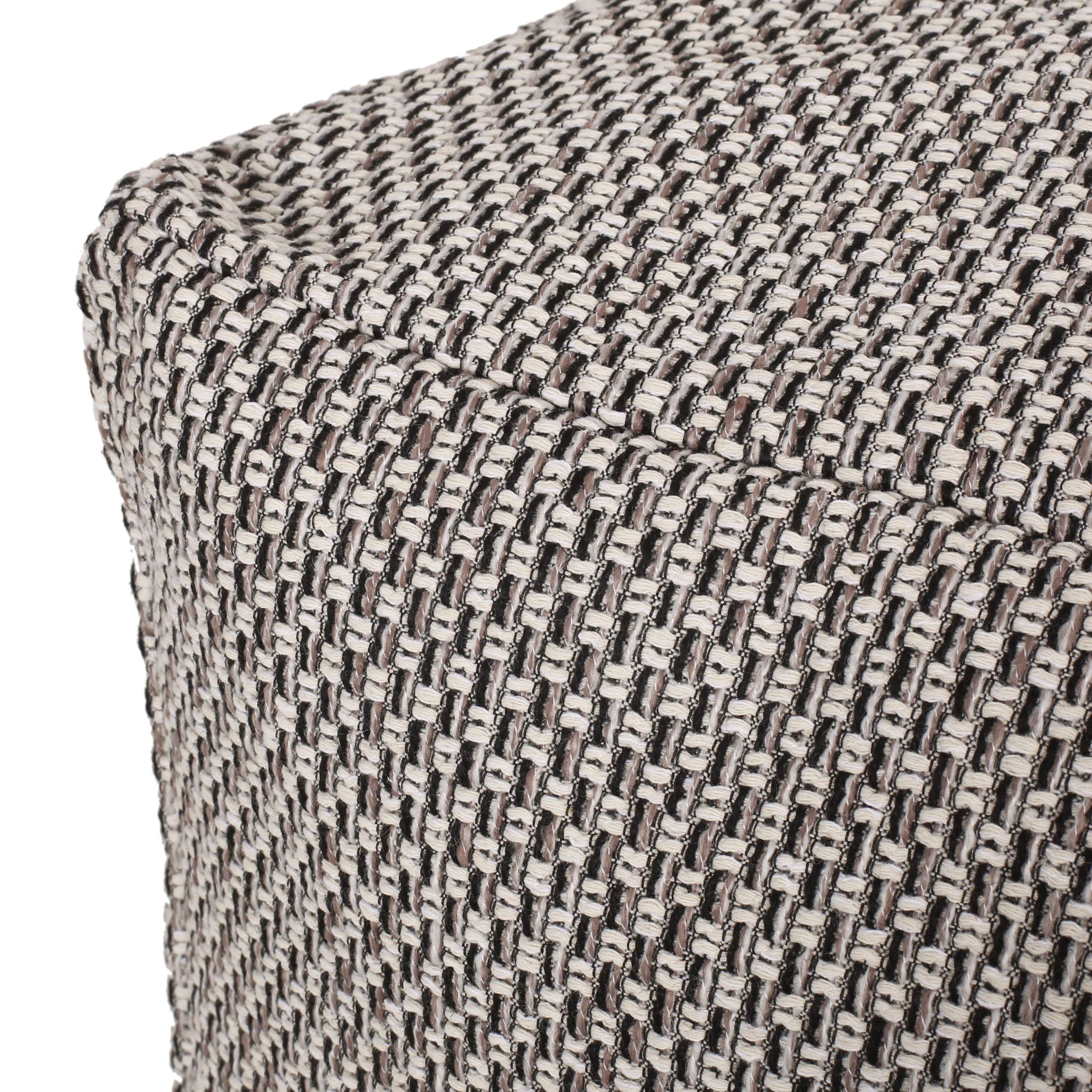 Larrick Contemporary Fabric Pouf