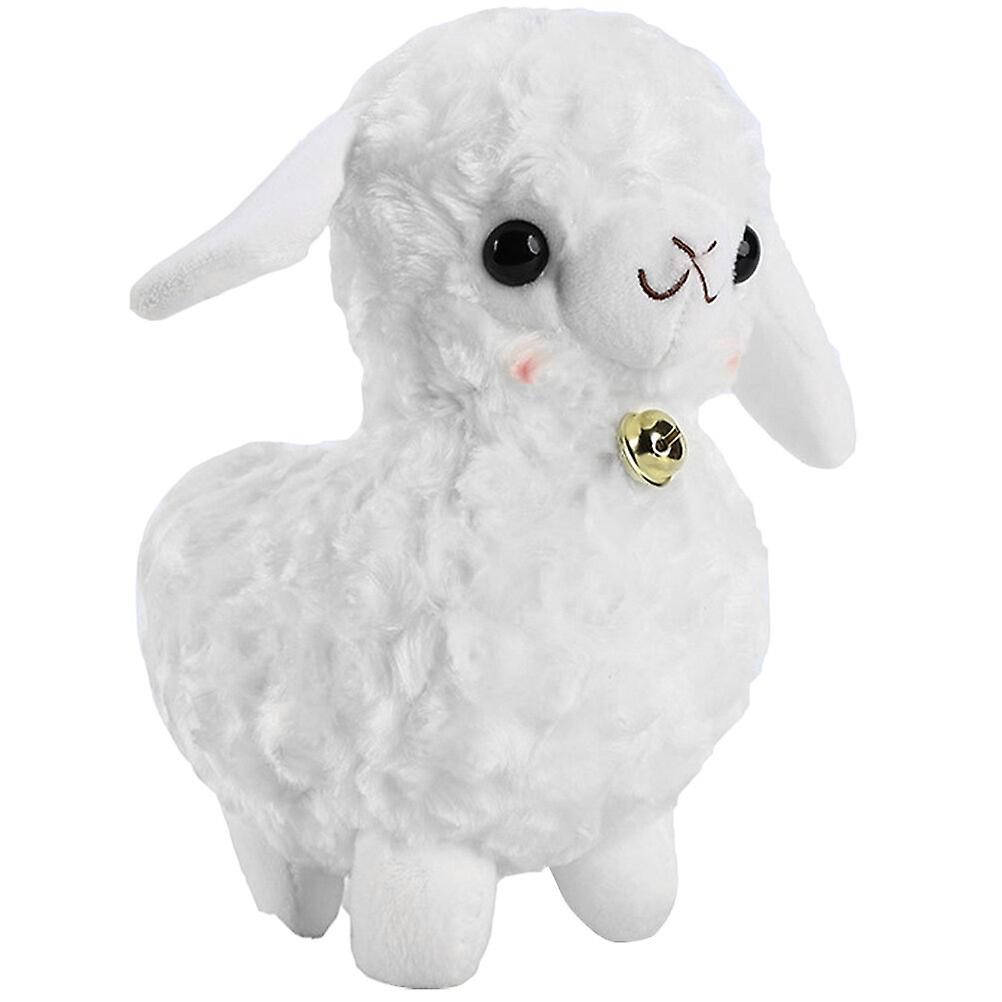 Simulation Plush Sheep Toy Stuffed Sheep Doll Hugging Pillow Bedside Ornament