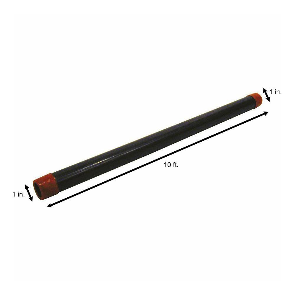 Southland 1 in. x 10 ft. Black Steel Pipe 585-1200HC