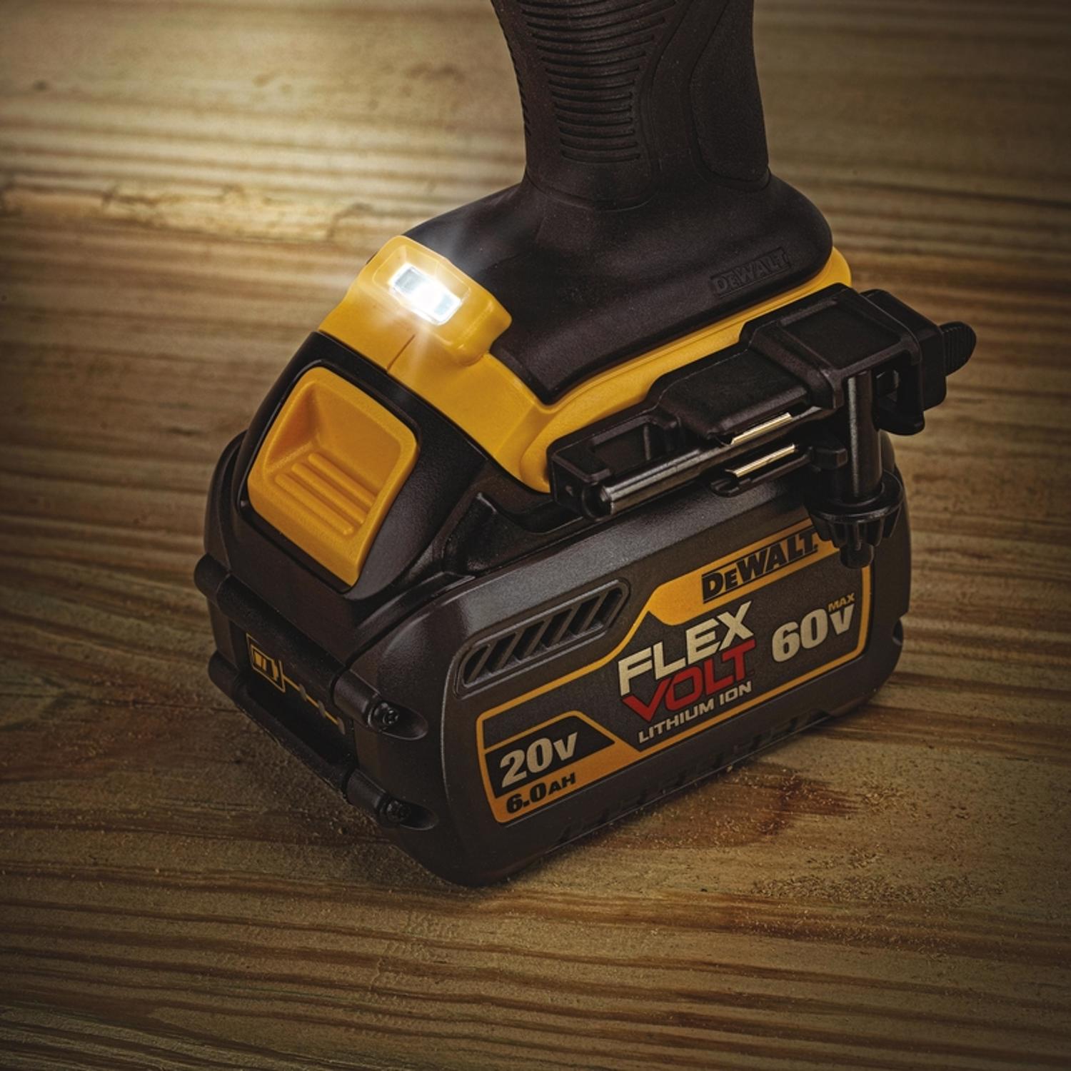 DW FLEXVOLT 60 V 1/2 in. Brushless Cordless VSR Stud and Joist Drill Kit (Battery \u0026 Charger)