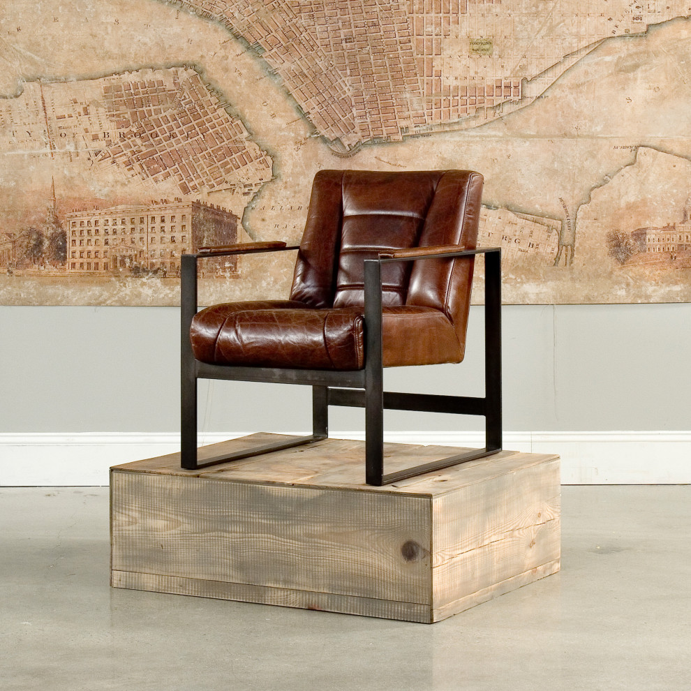 Stuttgart Chair   Industrial   Armchairs And Accent Chairs   by HedgeApple  Houzz