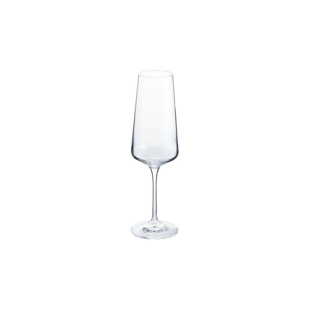 Home Decorators Collection Genoa 12 oz. Lead-Free Crystal Champagne Flutes (Set of 8) 27393020006