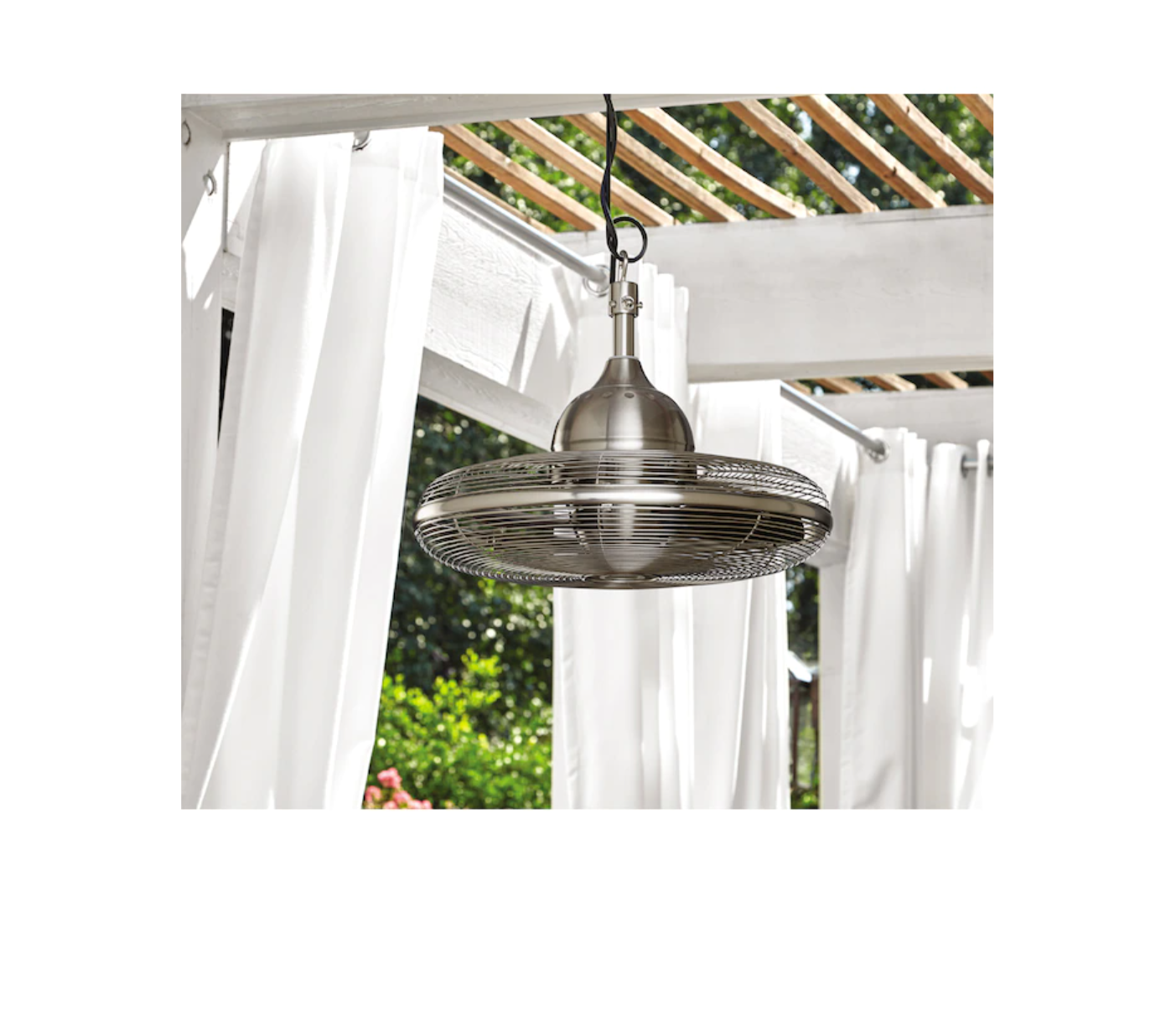 allen + roth L1120H-BN Valdosta 20-in Brushed Nickel Indoor/Outdoor Ceiling Fan (3-Blade)