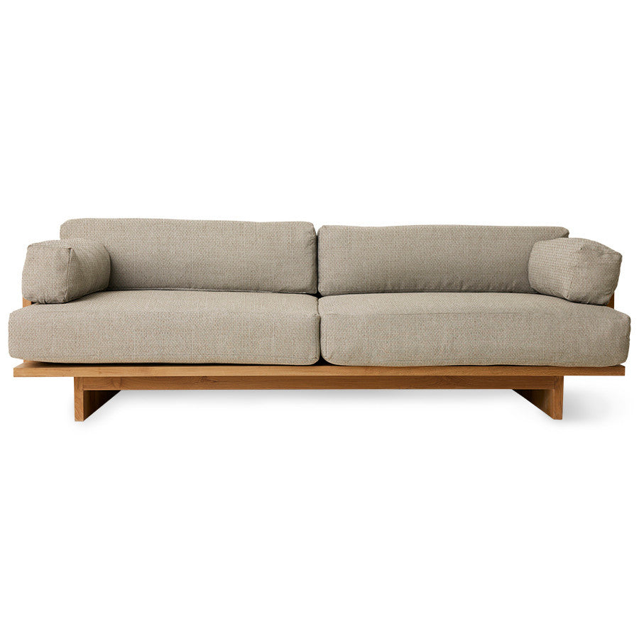 Outdoor sofa teak wood - natural